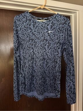Nike Blue Dri-FIT Athletic Shirt with Subtle Logo